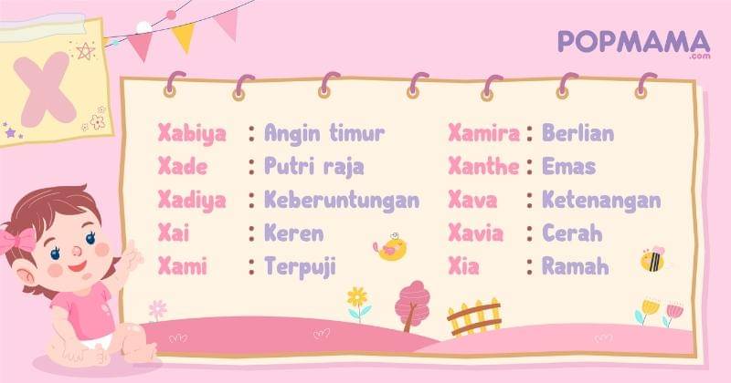 Nama bayi perempuan modern - Popmama.com/Aristika Medinasari